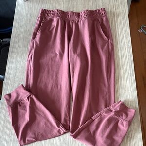 Fabletics Women’s Mauve Jogger Pants Size Small Elastic Waist Pockets